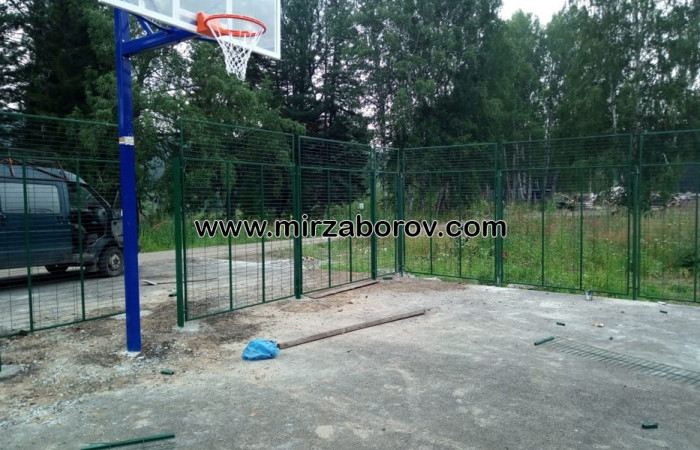 № 6004 Забор для спортивной площадки п. Еловый ручей г. Томск