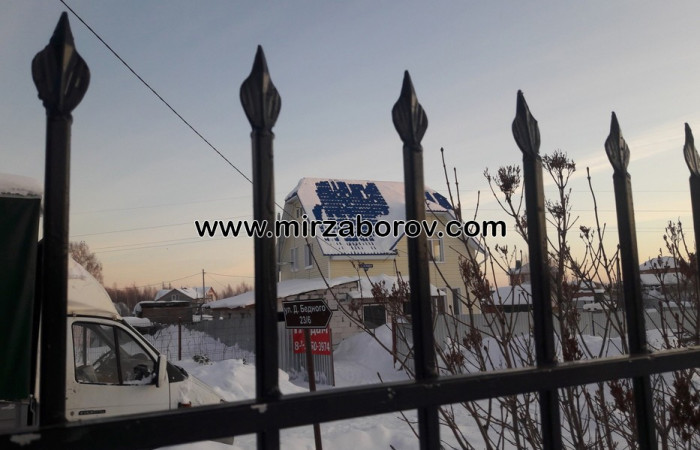 № 4002 Сварной забор в Томске. Район Заварзино